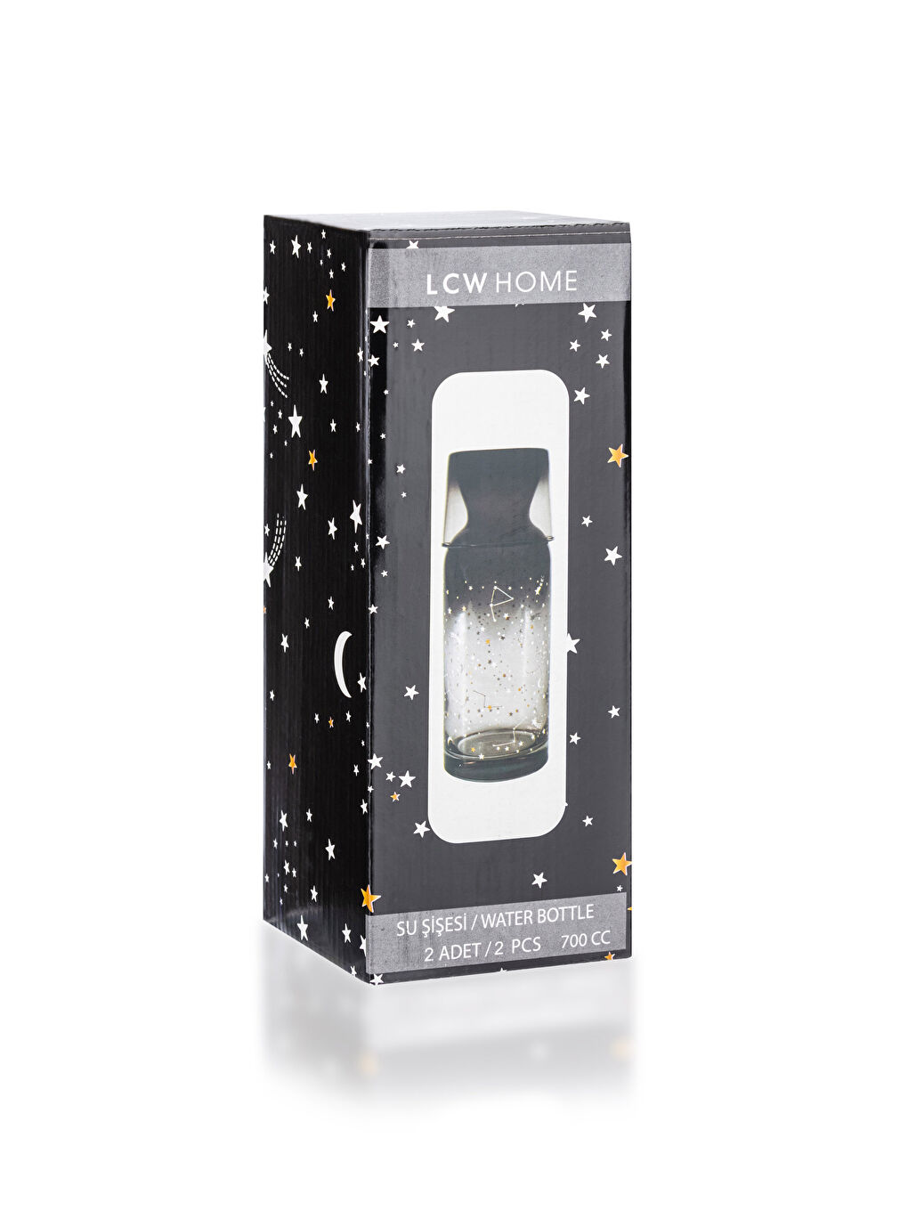 Karışık Baskılı Bardak Kapaklı Cam Karaf Sürahi 700 ml-3