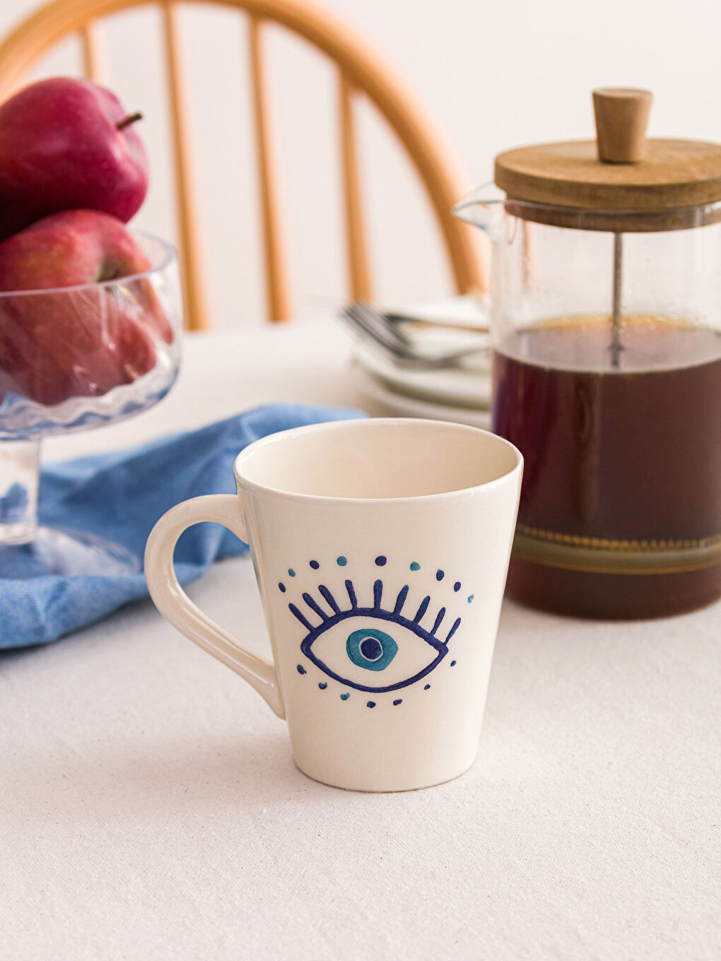 Patterned Ceramic Mug 400 Ml-1