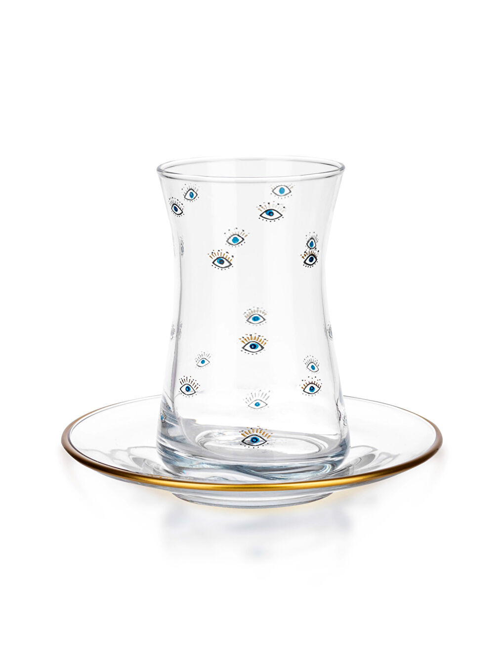 كوب شاي زجاج مطبوع - ١٢ قطعة-4