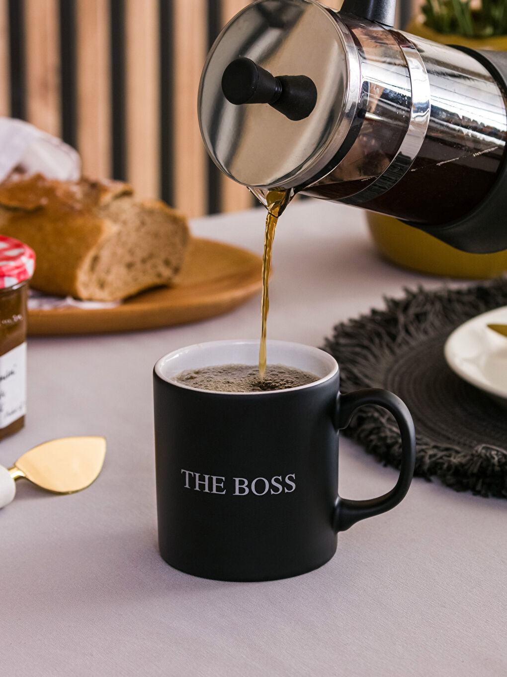 Siyah Baskılı Seramik Kupa 320 ml