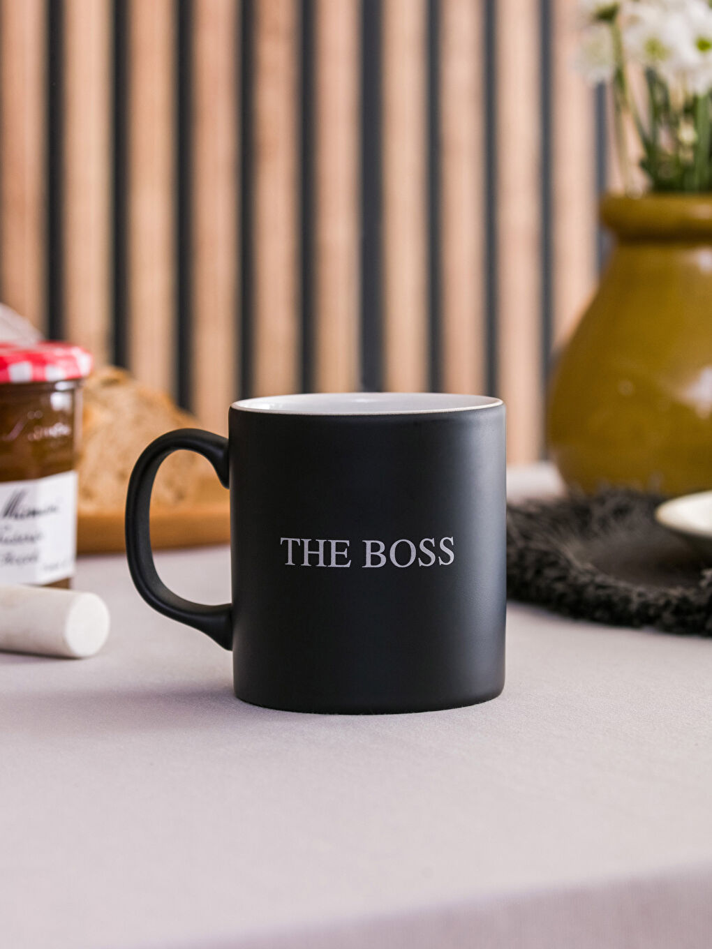 Siyah Baskılı Seramik Kupa 320 ml-2