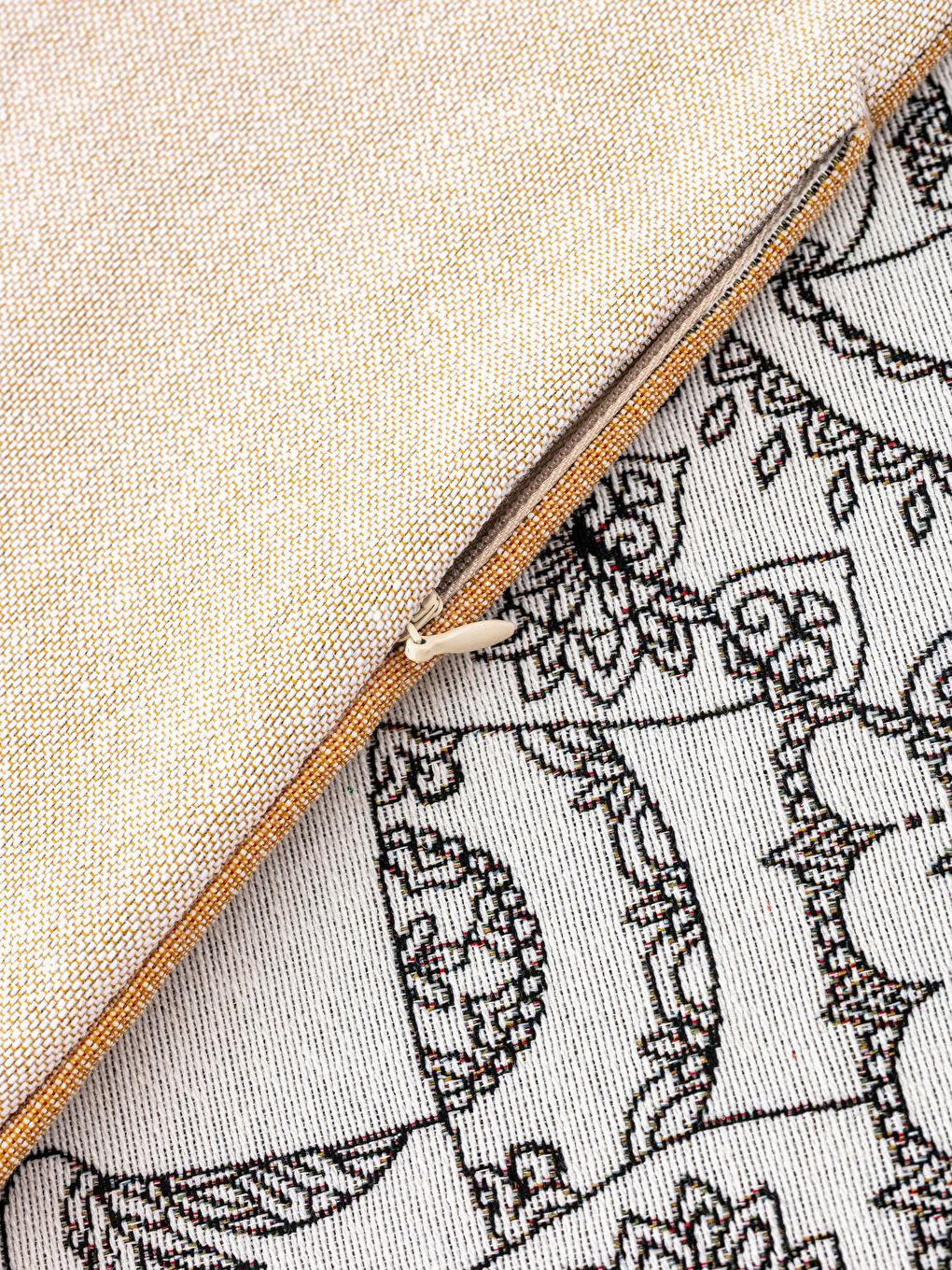 غطاء وسادة جاكار بنقشة الفيل 45x45 سم-3