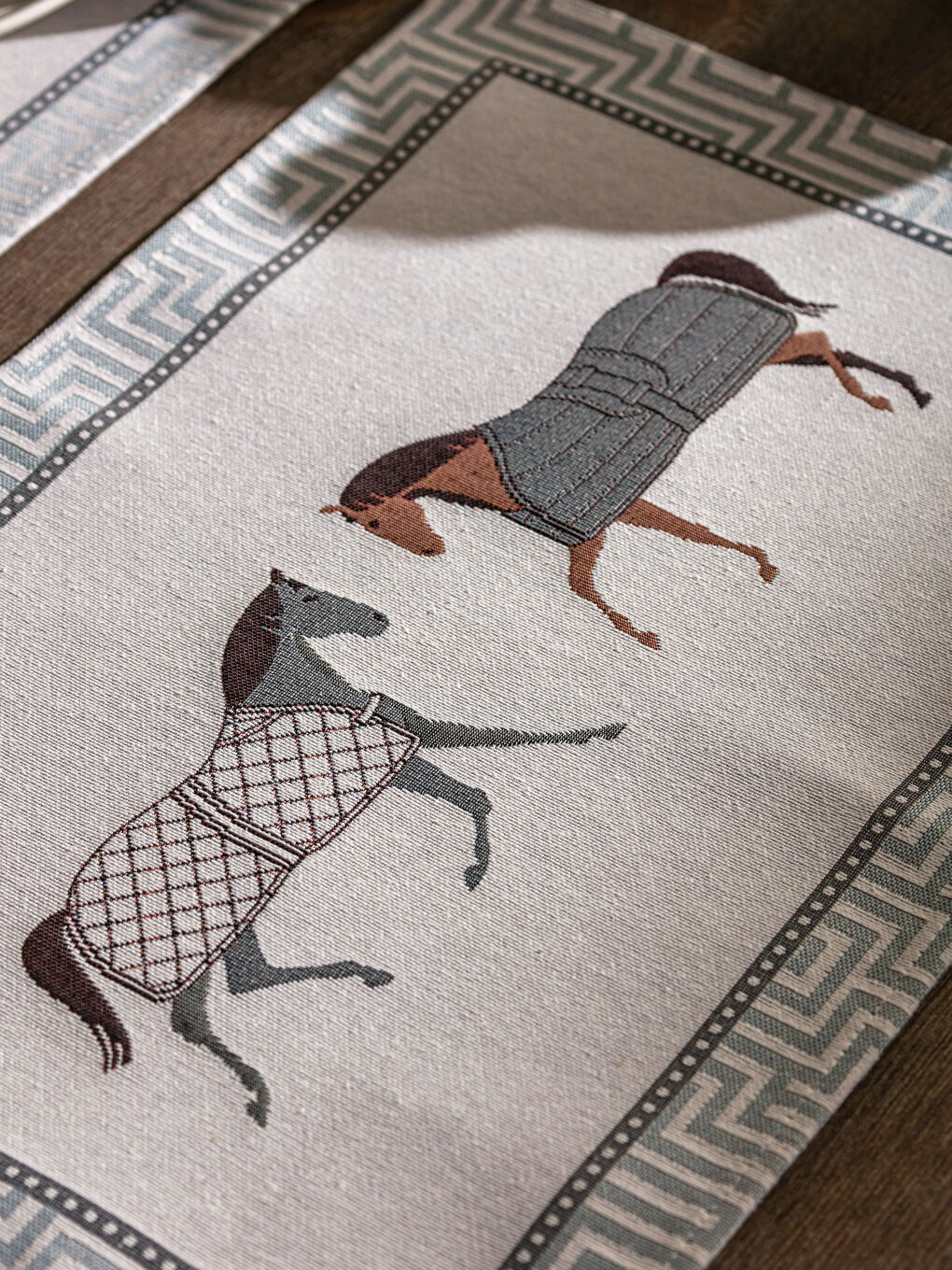 Pferdemuster Jacquard Tischset 2er-Pack 33x55 Cm-1