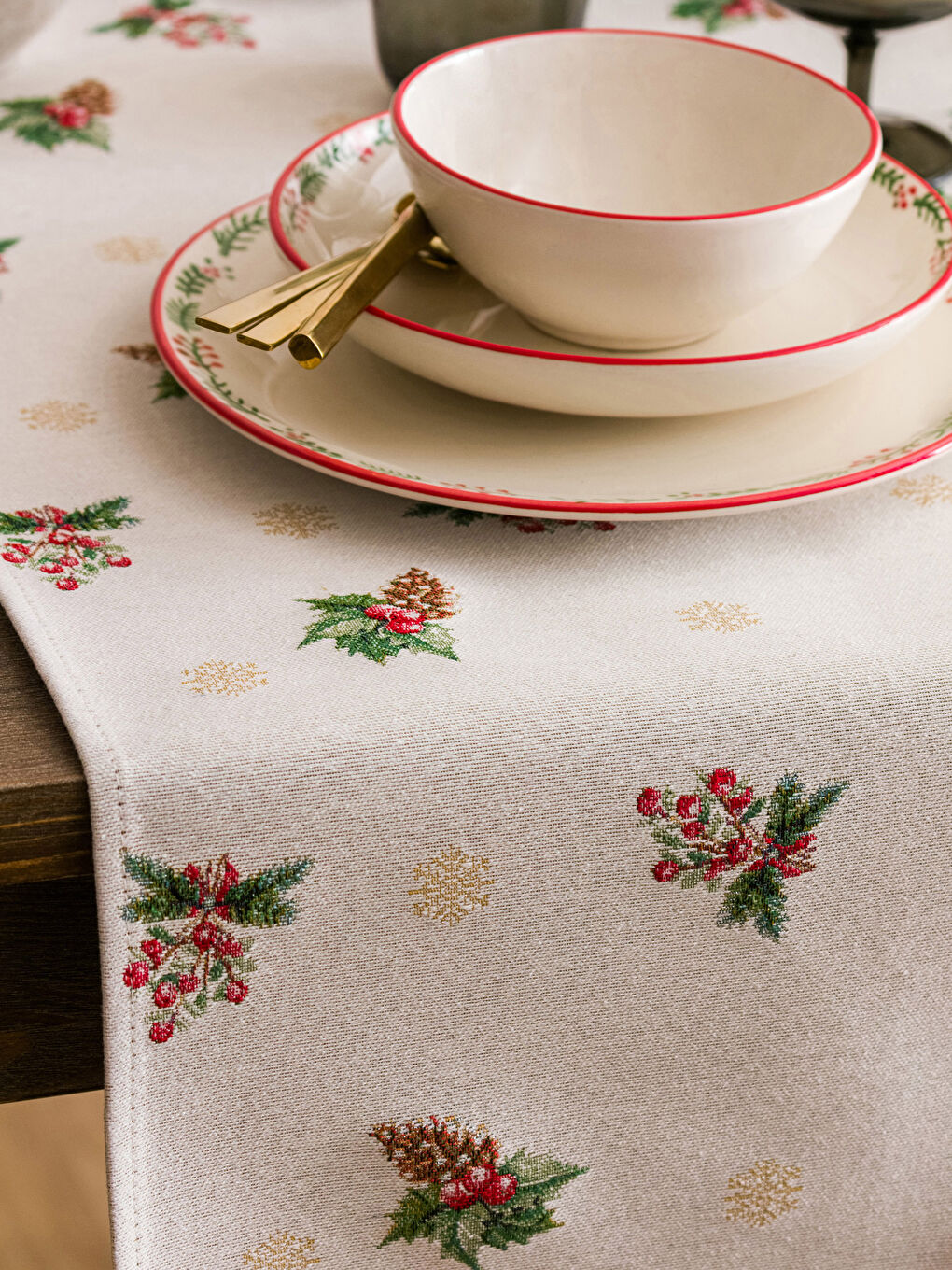 LCW HOME Embroidered Tapestry Runner 45x120 Cm -W2G202Z8-F9C