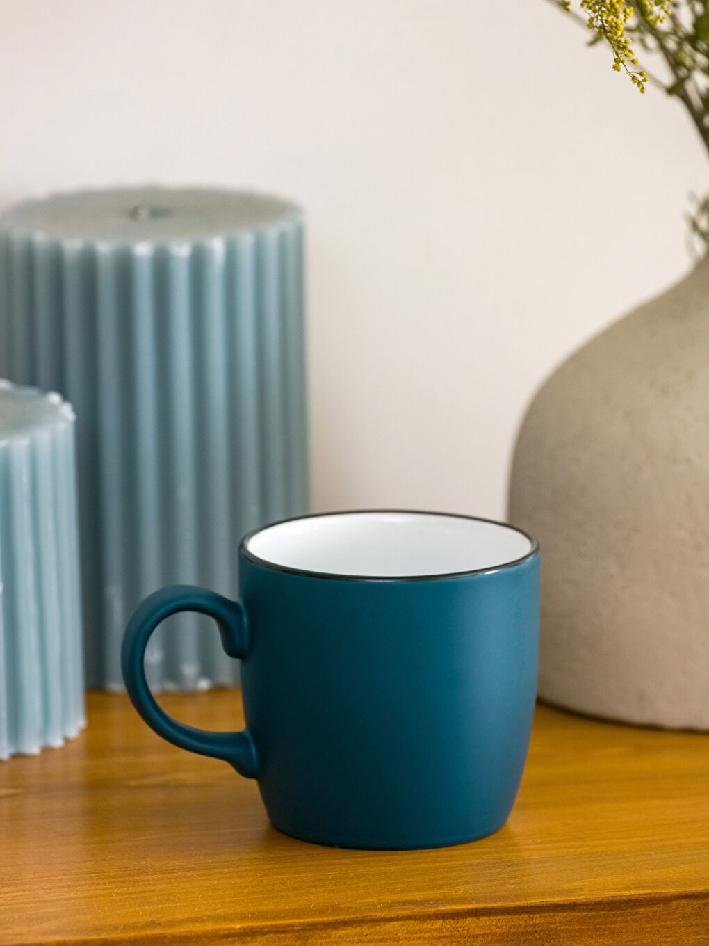 LCW HOME Flat Ceramic Mug 320 Ml -W2G426Z8-LQQ