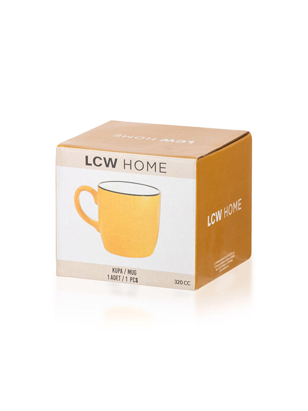 LCW HOME كوب سيراميك مسطح 320 مل -W2G426Z8-LUB