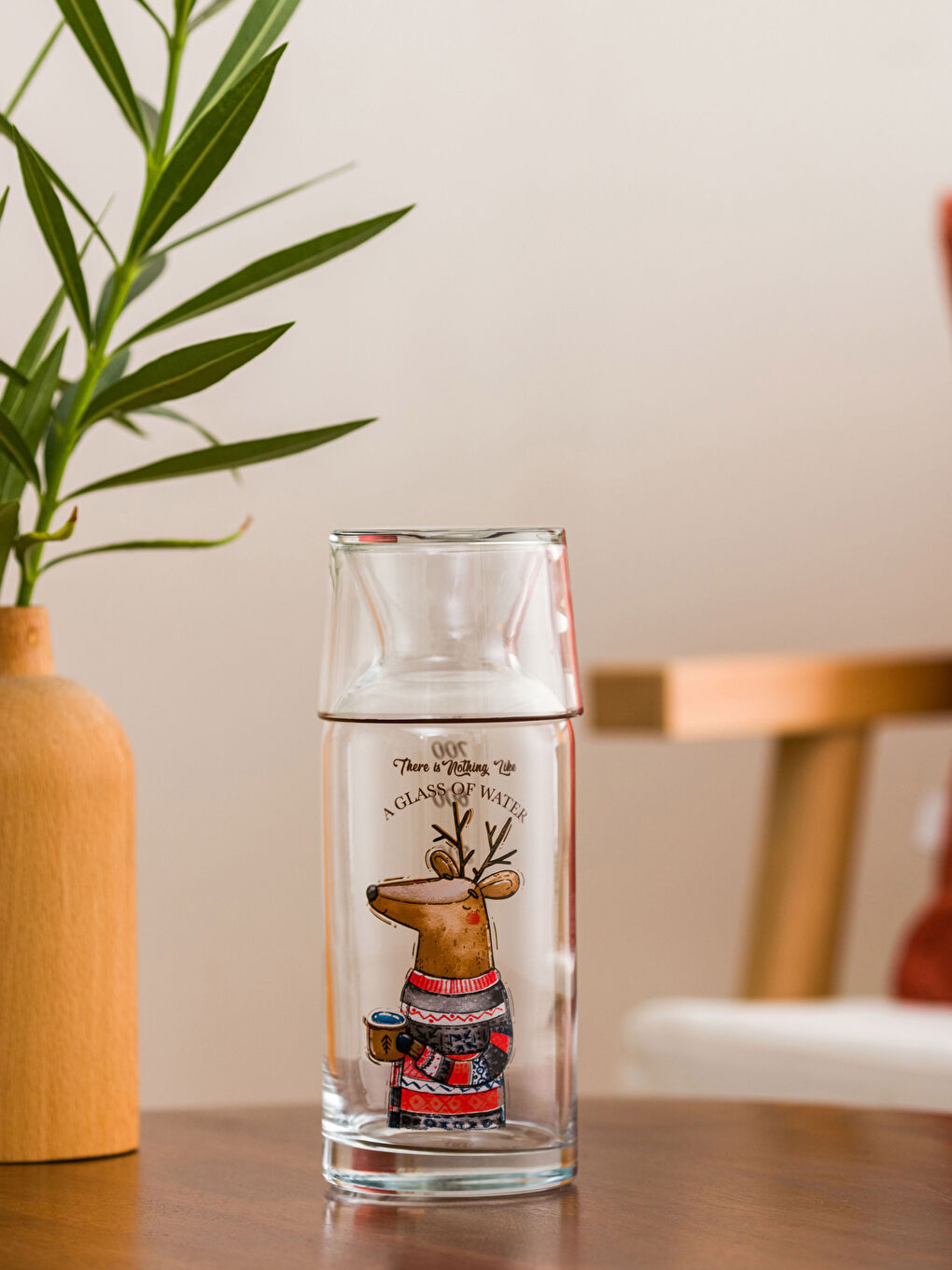 LCW HOME Baskılı Cam Kapaklı Karaf Sürahi 700 ml -W2G429Z8-F9C