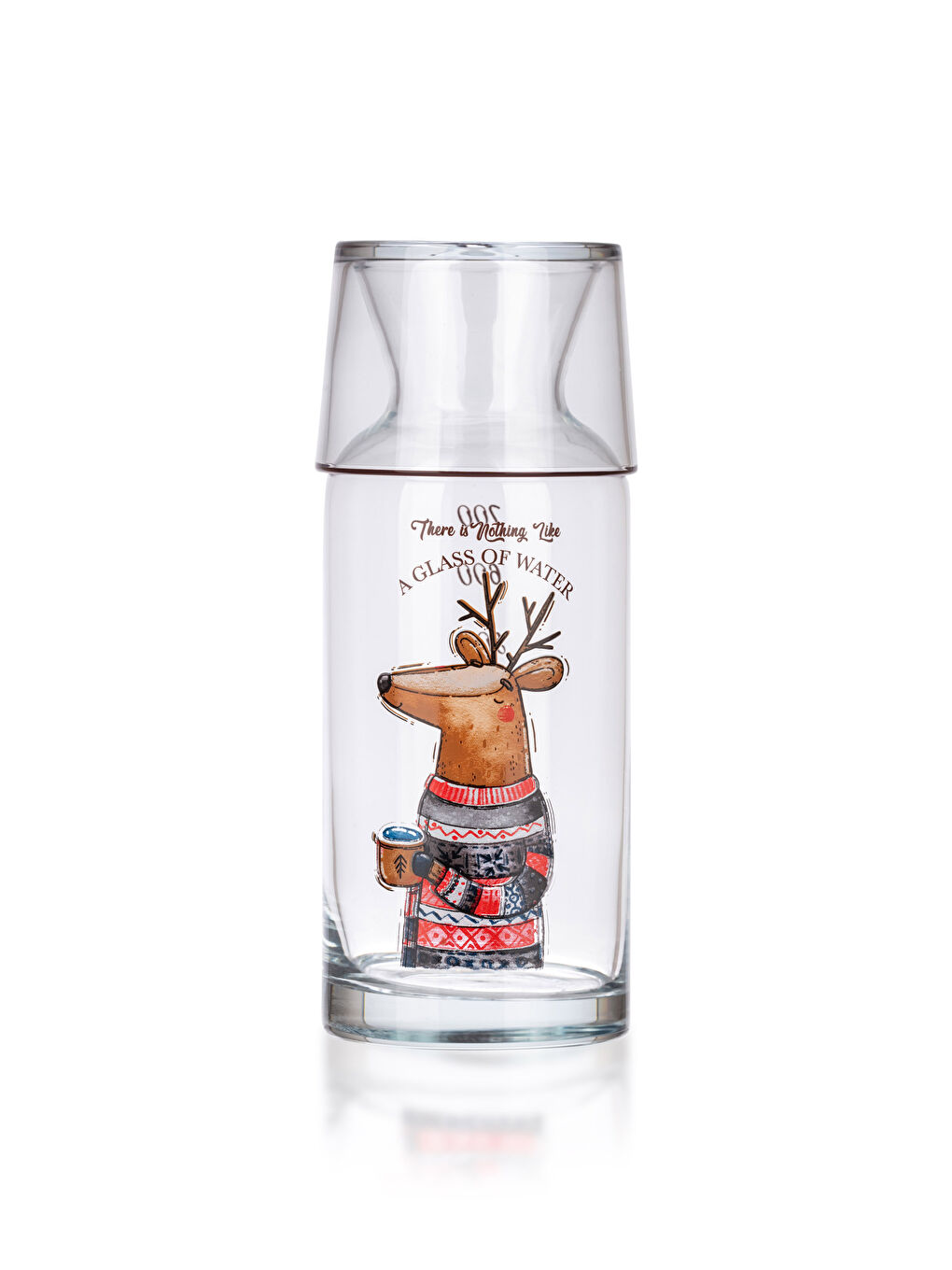 LCW HOME Baskılı Cam Kapaklı Karaf Sürahi 700 ml -W2G429Z8-F9C