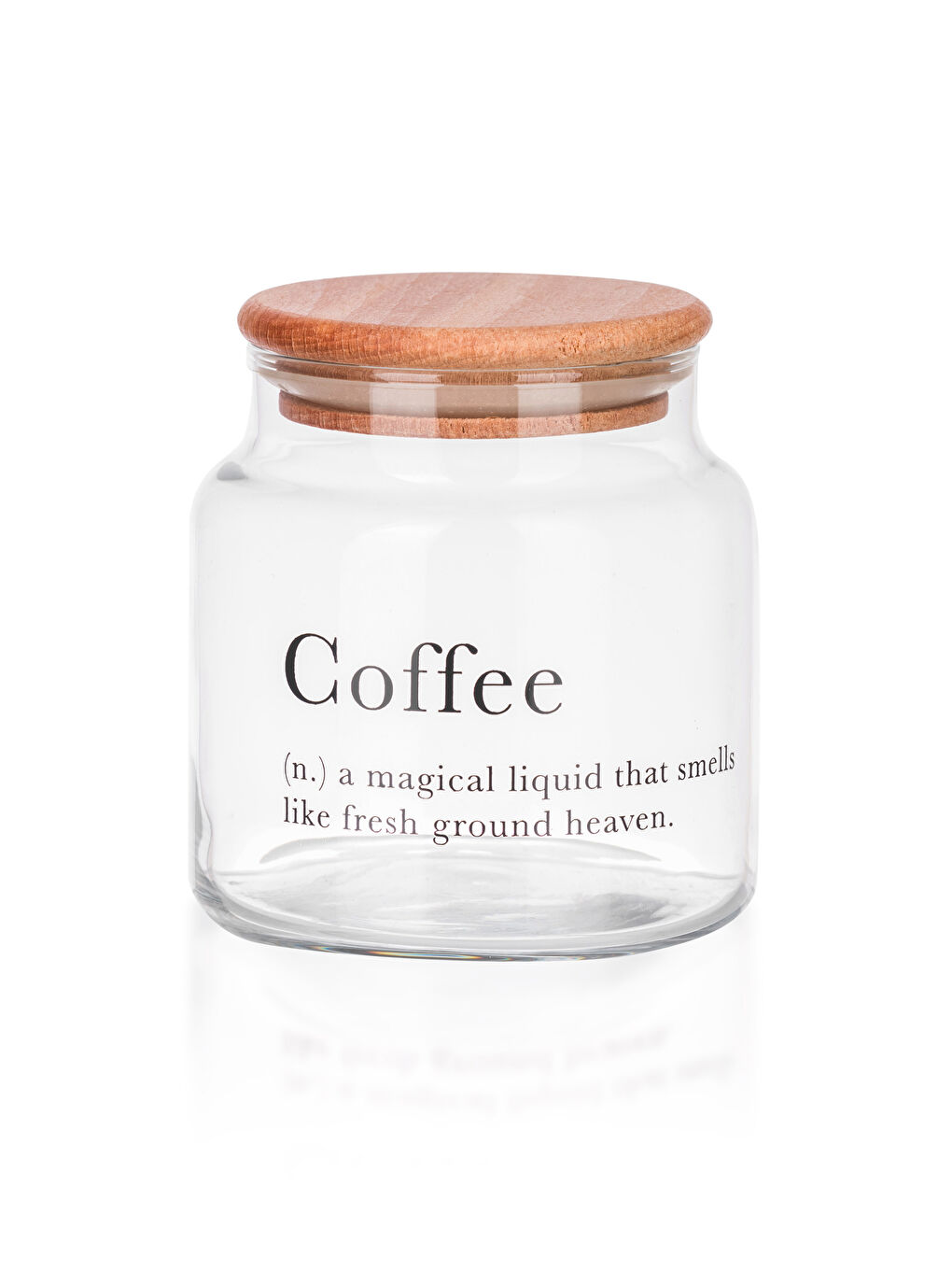 Siyah Ahşap Kapaklı Baskılı Cam Kavanoz 635 ml-3