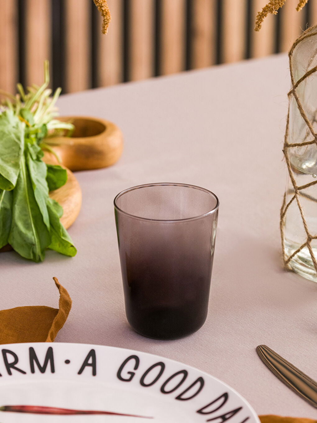 Siyah Cam Bardak Seti 6'lı 250 ml-1