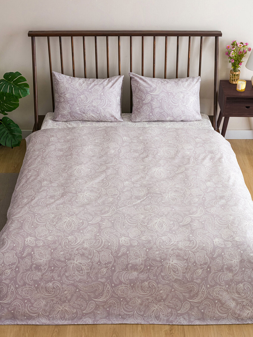 Printed Cotton Double Duvet Cover Full Set-1
