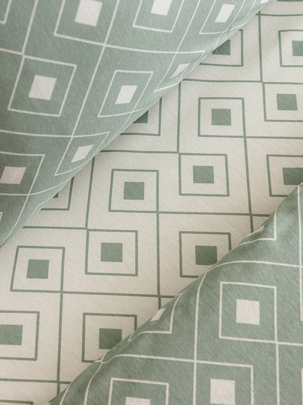 Geometric Patterned Single Duvet Cover Set-4