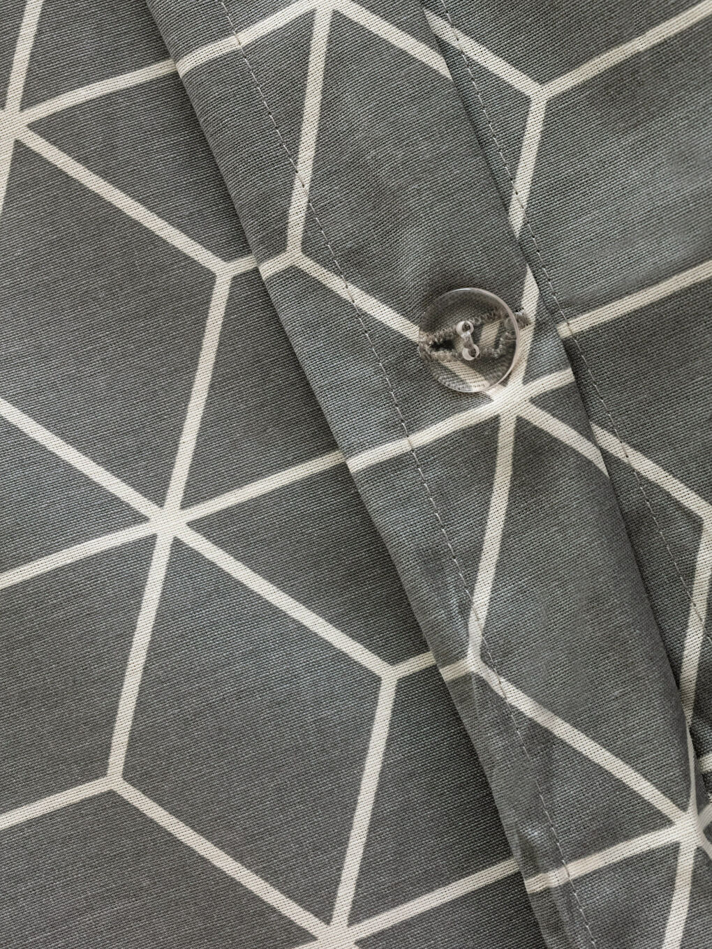 Geometric Patterned Single Duvet Cover Set -W2G522Z8-LRW
