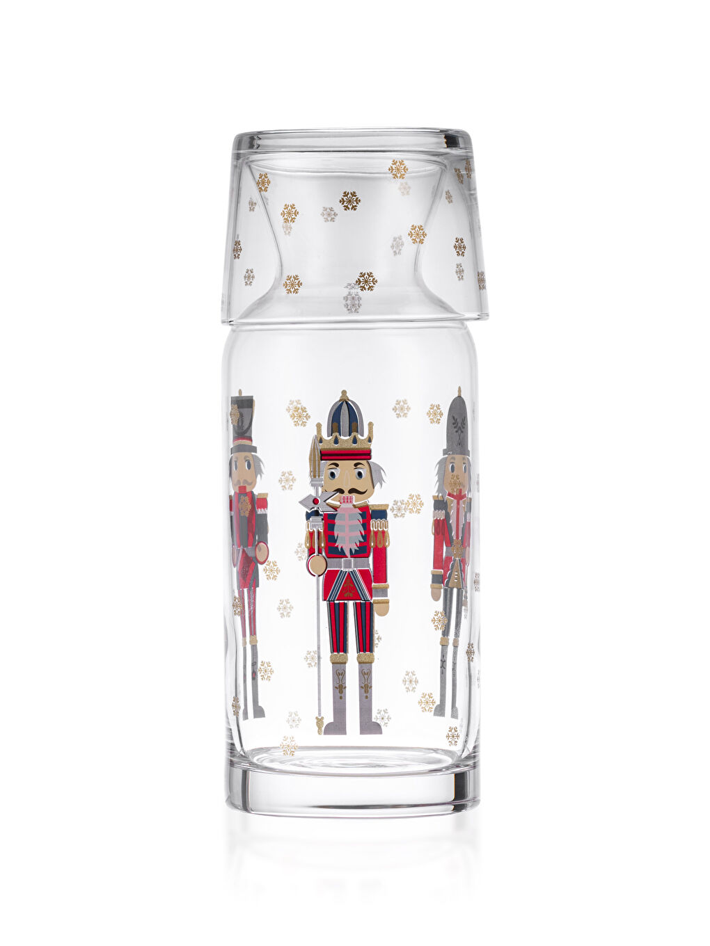 Karışık Fındıkkıran Baskılı Cam Bardaklı Sürahi 720 ml-4