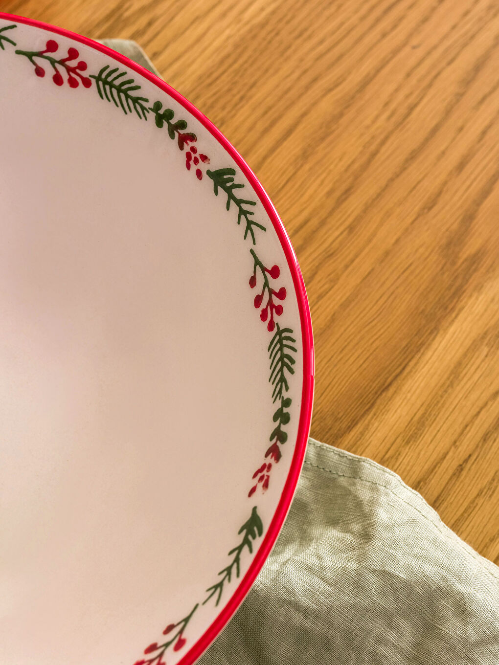 Керамична чиния за сервиране с отпечатан дизайн 26 см-2