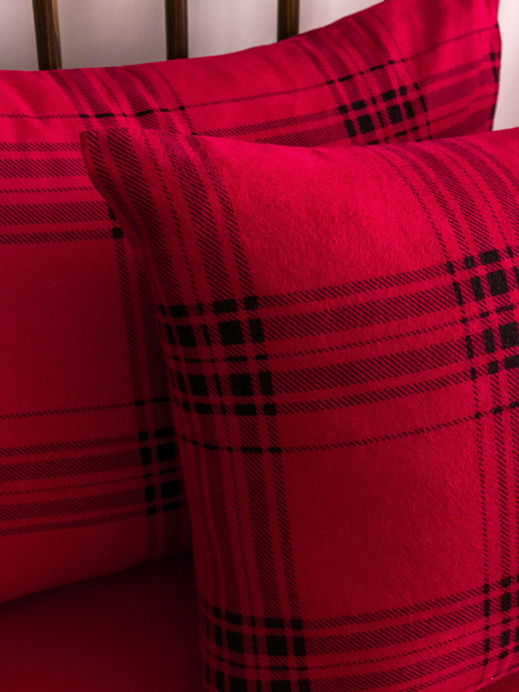 Karışık Ekose Desenli Çift Kişilik Nevresim Takımı-3