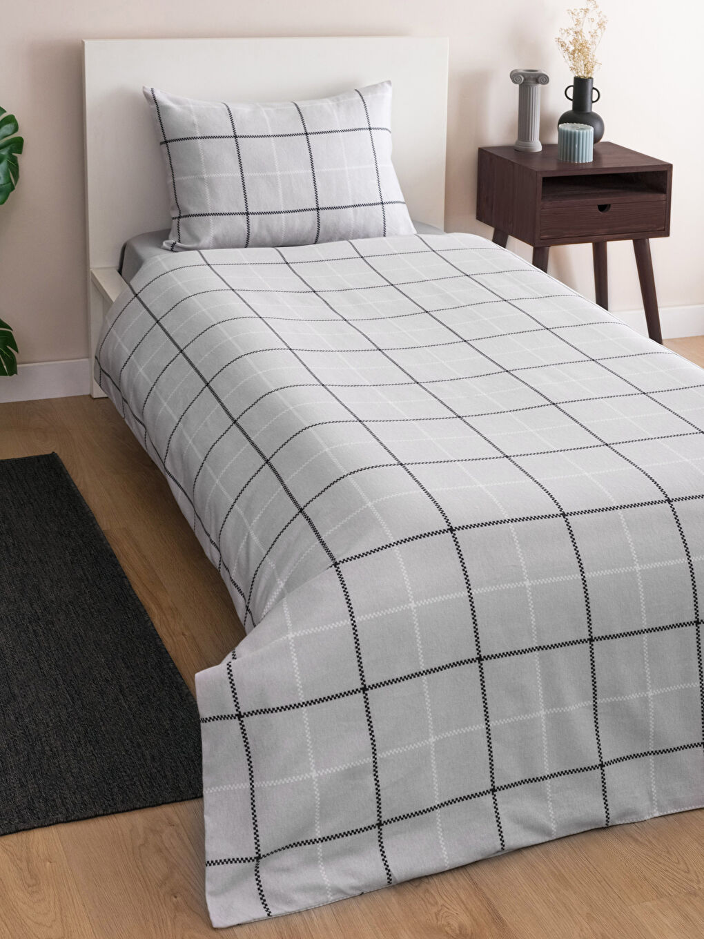 Patterned Cotton Single Duvet Cover Set