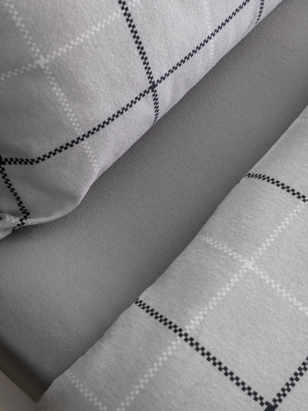 Patterned Cotton Single Duvet Cover Set-4