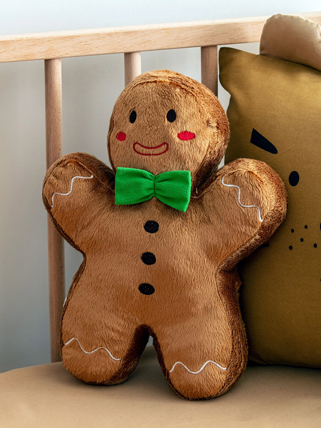 Pernă de Pluș Brodată Umplută pentru Bebelusi 31 Cm