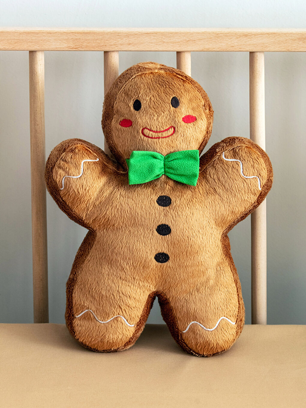 Pernă de Pluș Brodată Umplută pentru Bebelusi 31 Cm-1