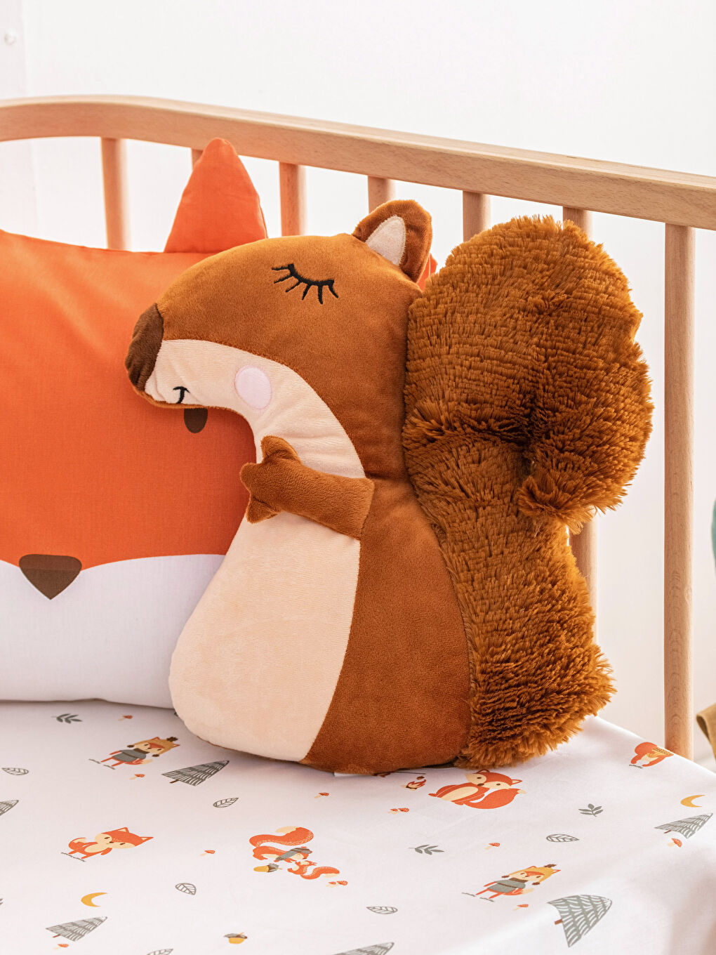 Толтырылған тиін сәбиге арналған жастықша 38 см-1