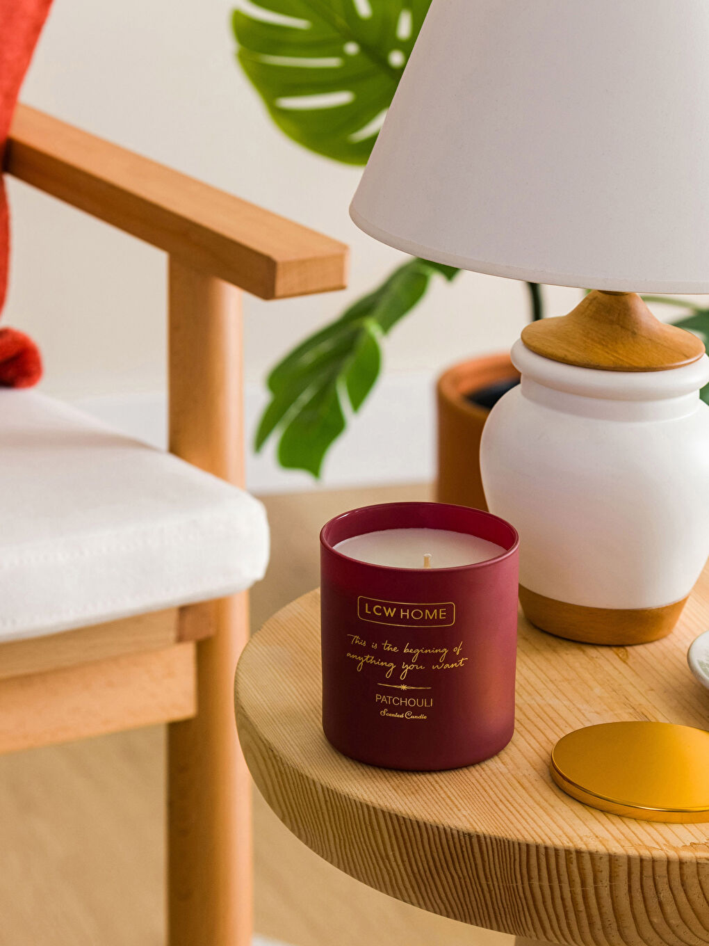 شمعة زجاجية زخرفية باتشولي 190 جم-1