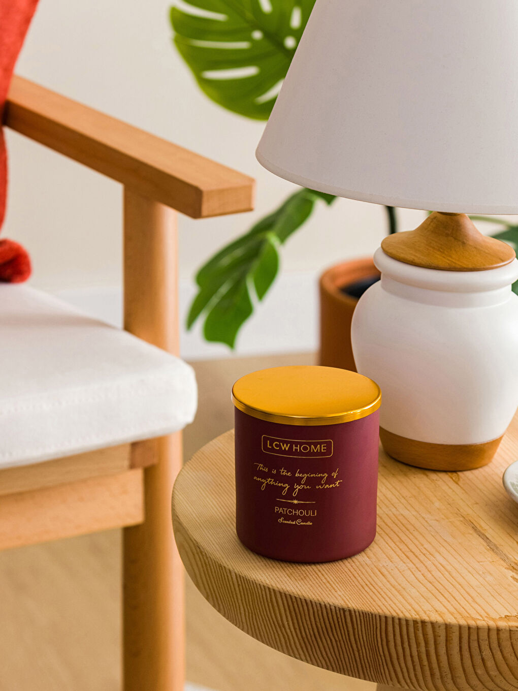 شمعة زجاجية زخرفية باتشولي 190 جم-2