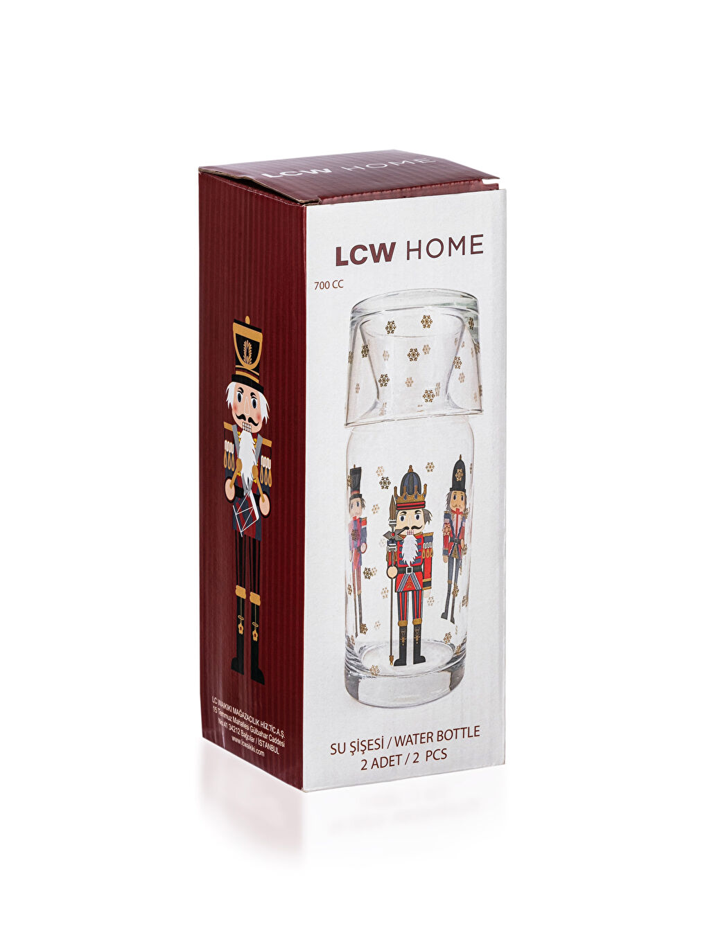 LCW HOME Stakleni bokal Nutcracker sa staklenim poklopcem 700 ml -W2G954Z8-F9C