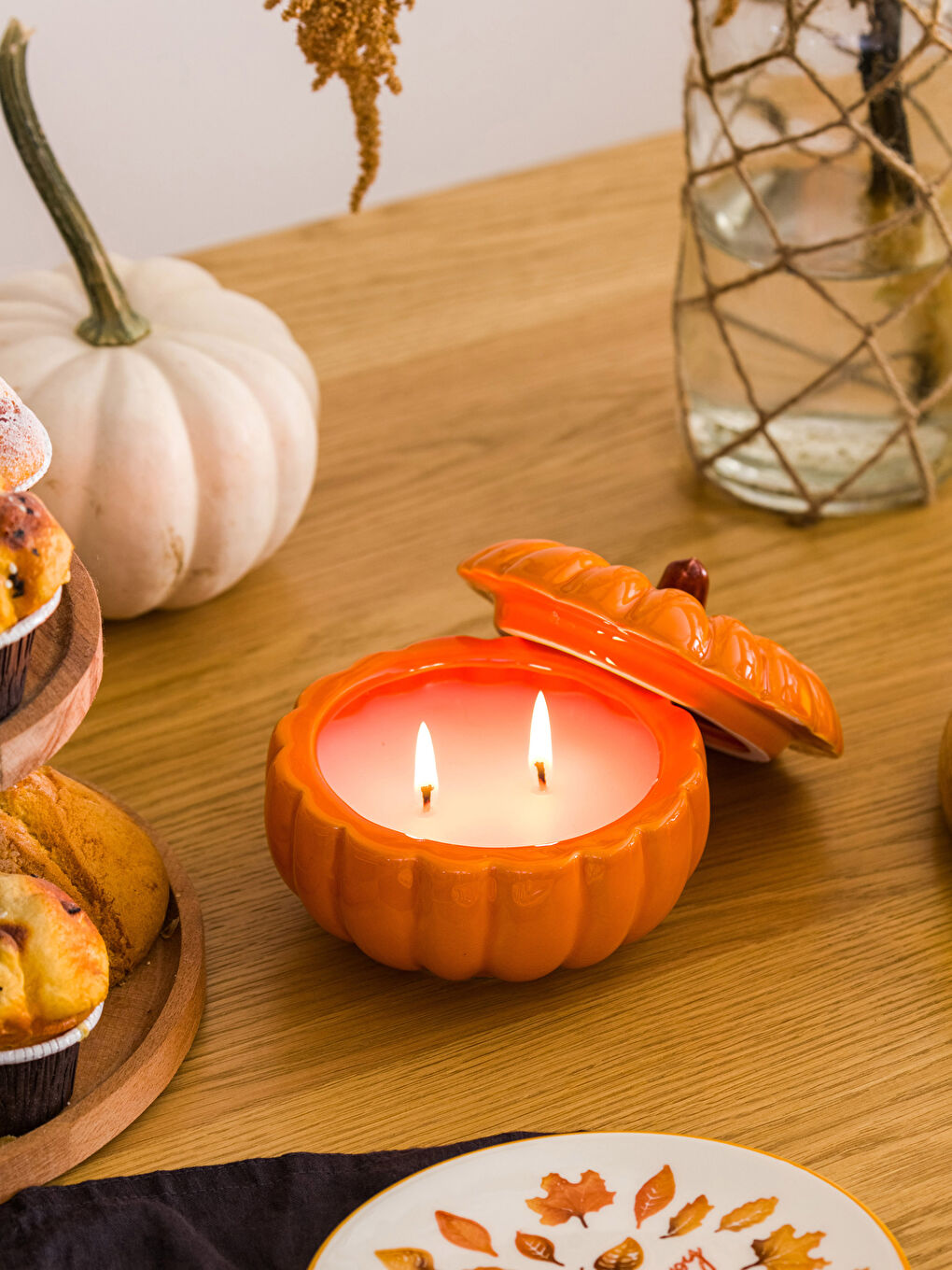 Turuncu Bal Kabağı Kokulu Mum 210 g