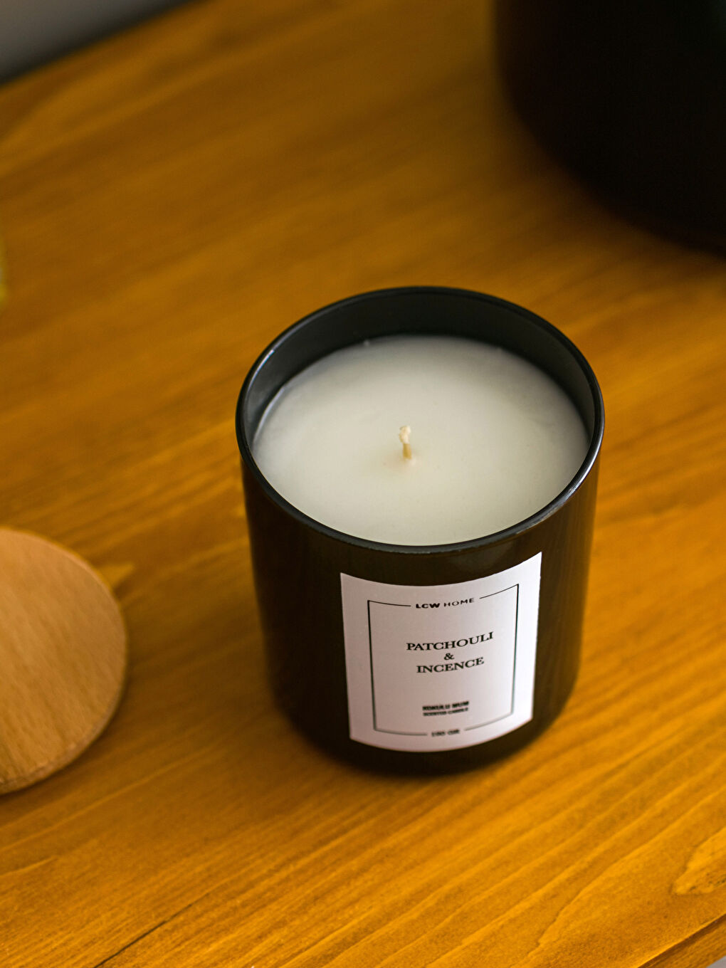 Siyah Paçuli Kokulu Dekoratif Bardak Mum 190 g-3