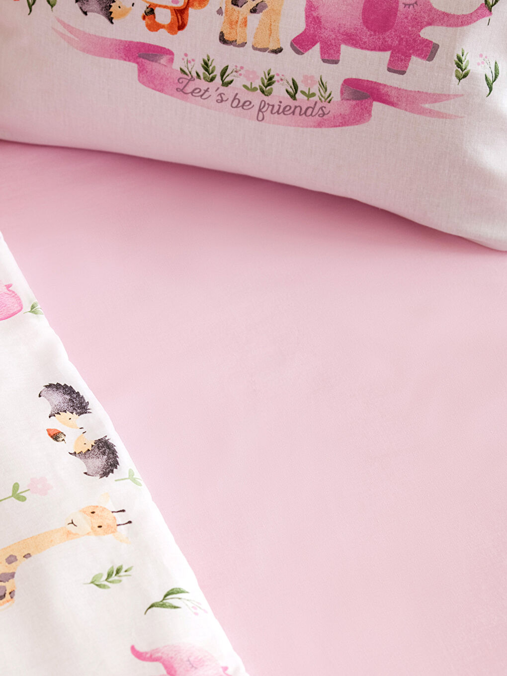 Karışık Desenli Pamuklu Bebek Nevresim Takımı-3