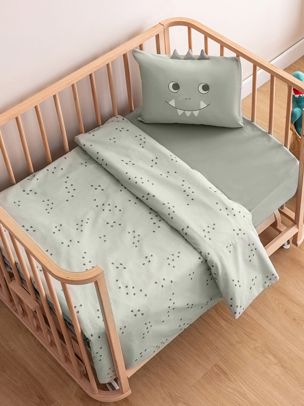 Patterned Cotton Baby Duvet Cover Set-1