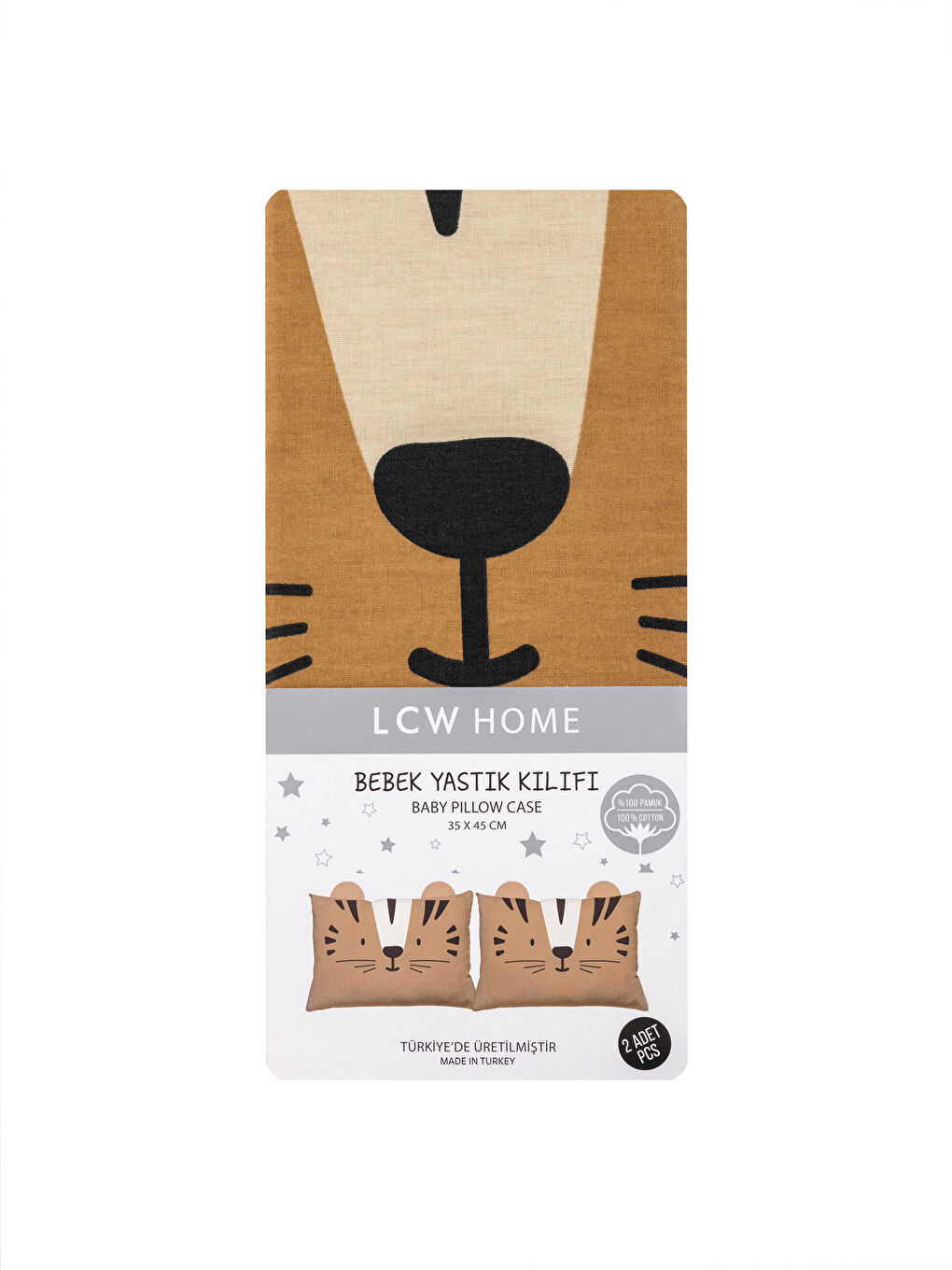 غطاء وسادة الطفل مطبوع - مجموعتين 35x45 سم-3