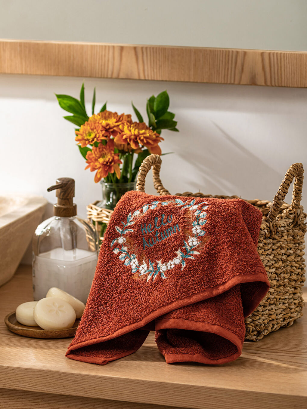 Вышитое Полотенце для Рук 50x80 см