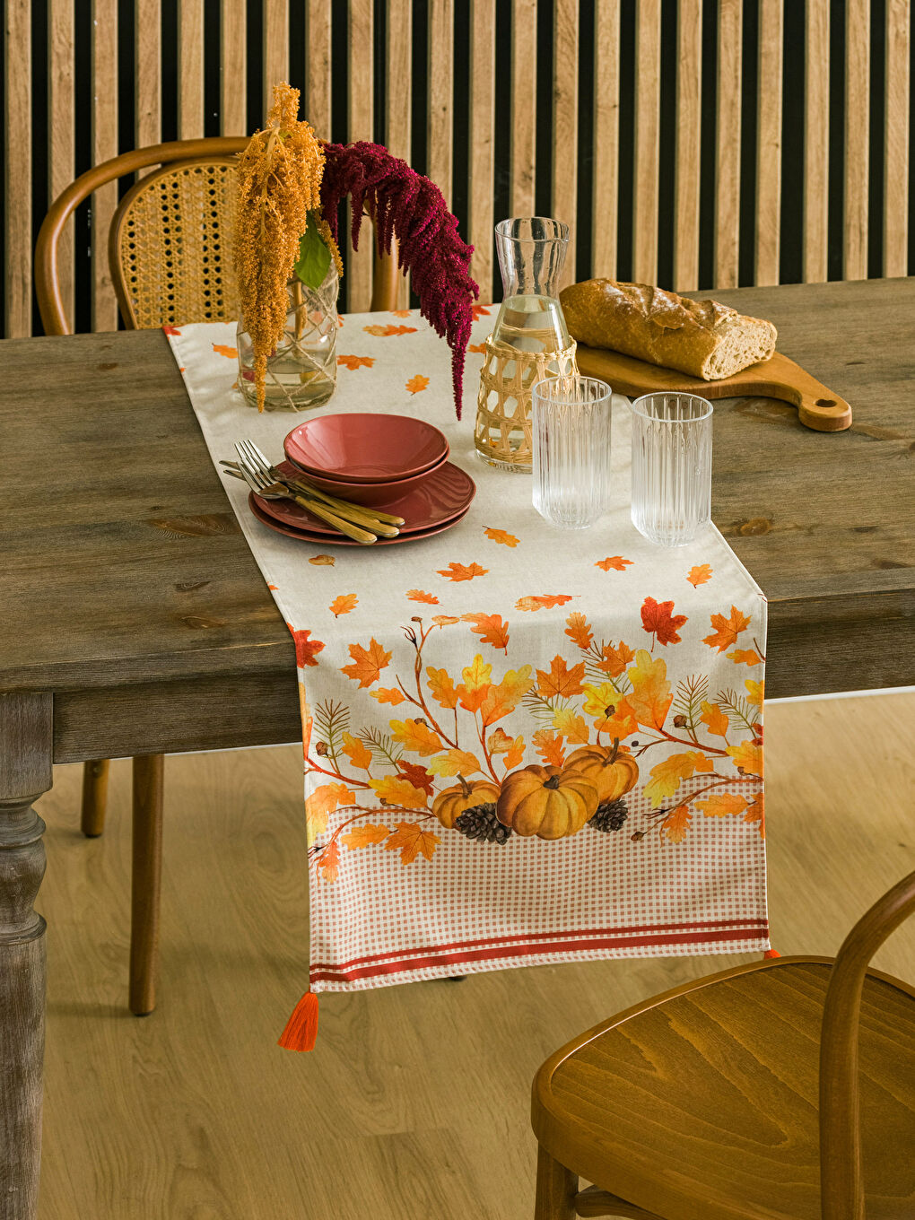 Printed Tassel Runner 45x150 Cm