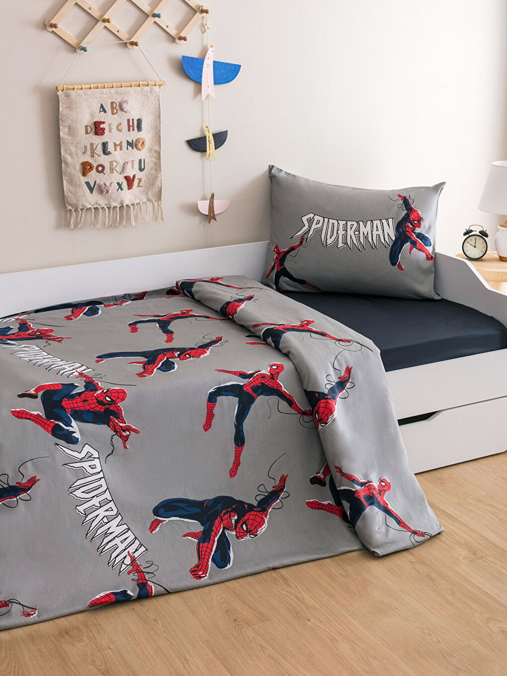 Spiderman Licensed Kids Duvet Cover Set -W2GH62Z4-F9C