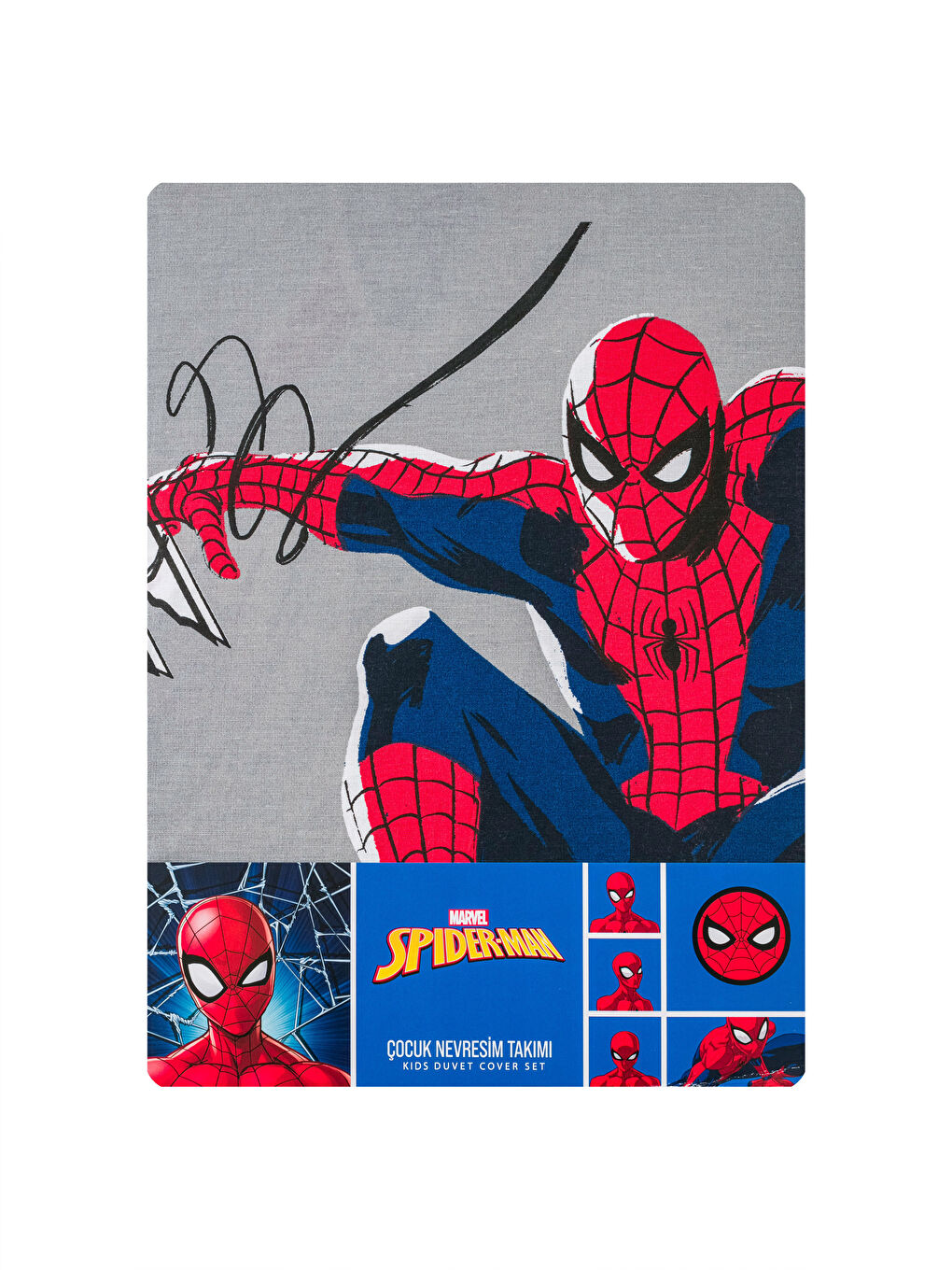 Spiderman Licensed Kids Duvet Cover Set -W2GH62Z4-F9C