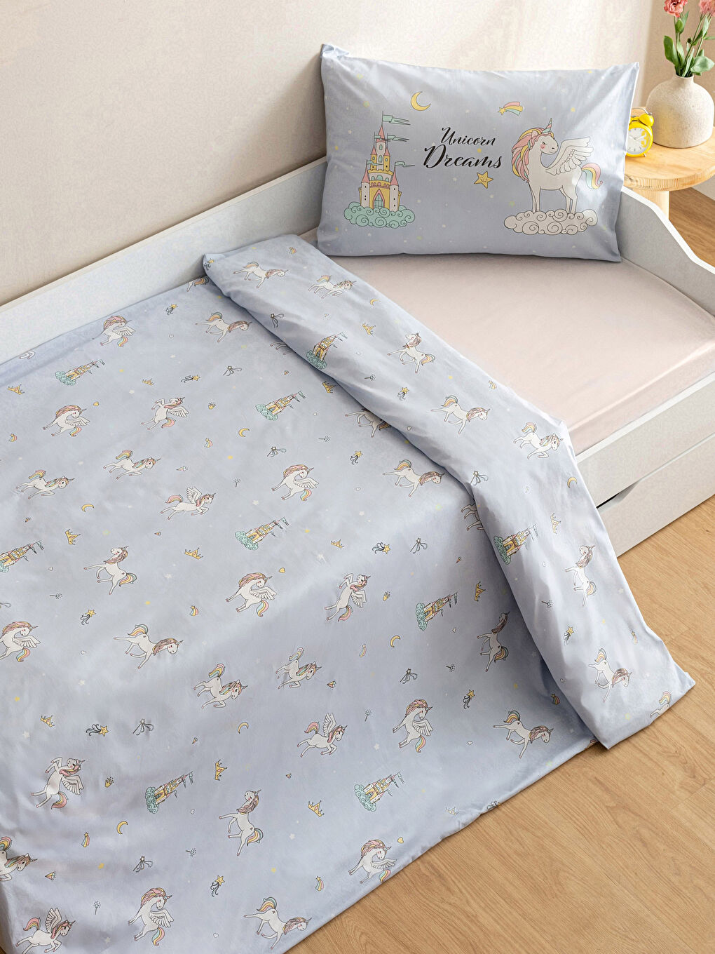 طقم أغطية لحاف أطفال قطن مطبوع-1