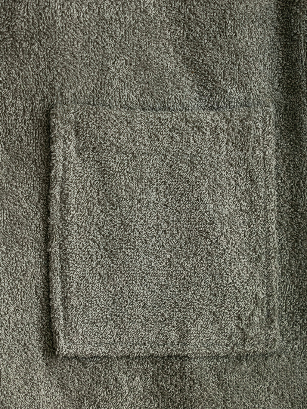 Plain Long Hooded Boy's Bathrobe-2