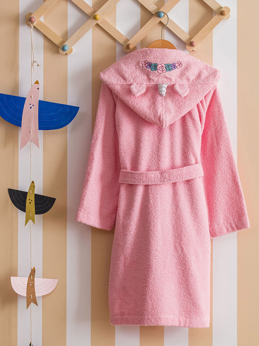 LOL лицензияланған мақта капюшонды қыз балалар халаты-1