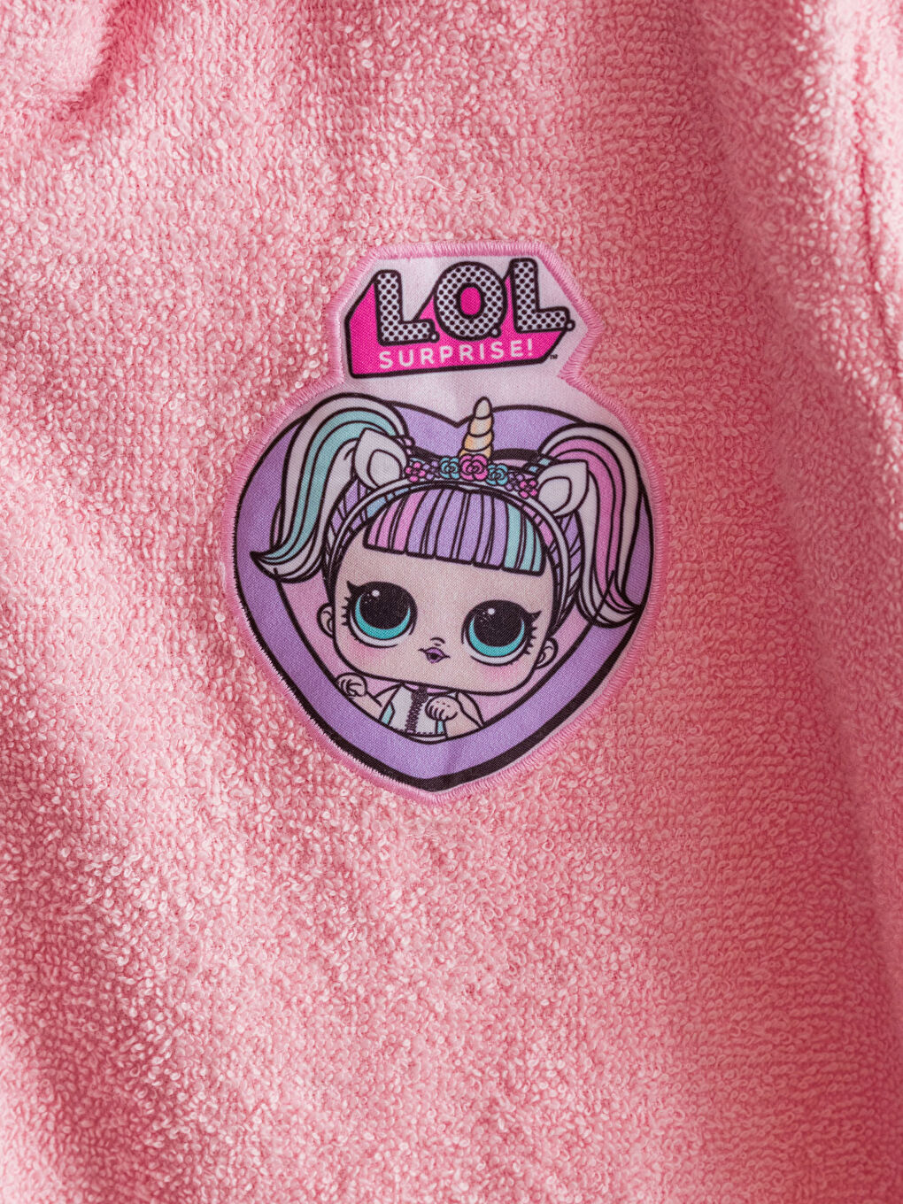 LOL лицензияланған мақта капюшонды қыз балалар халаты-2