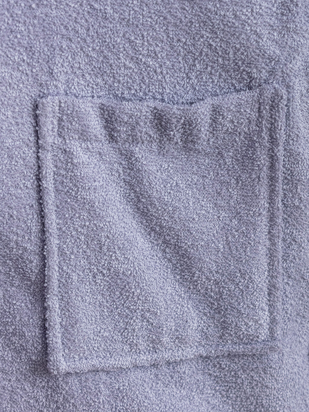 Lila 3d Aplike Detaylı Kapüşonlu Kız Çocuk Bornoz-2