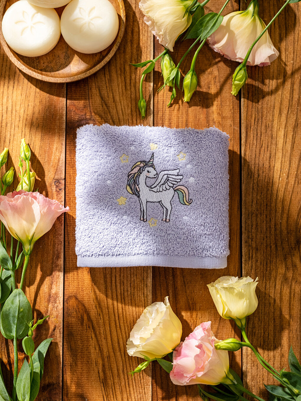 فوط يد أطفال قطن مطرز 30x50 سم