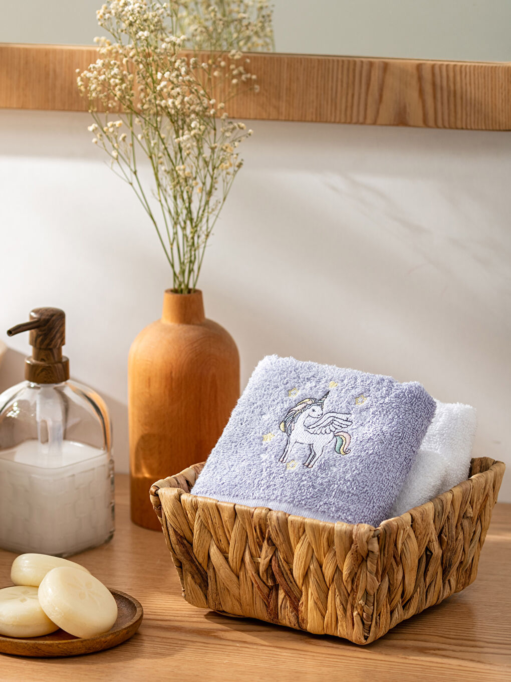 فوط يد أطفال قطن مطرز 30x50 سم-2