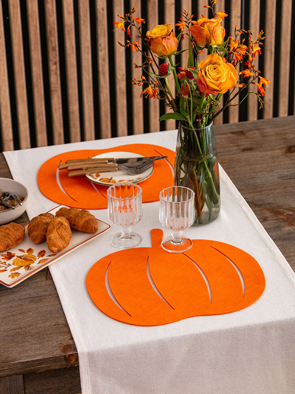 Подтарельник в форме тыквы, 2 упаковки