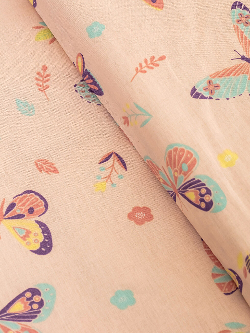 طقم أغطية لحاف للأطفال بنقشة الفراشات-2