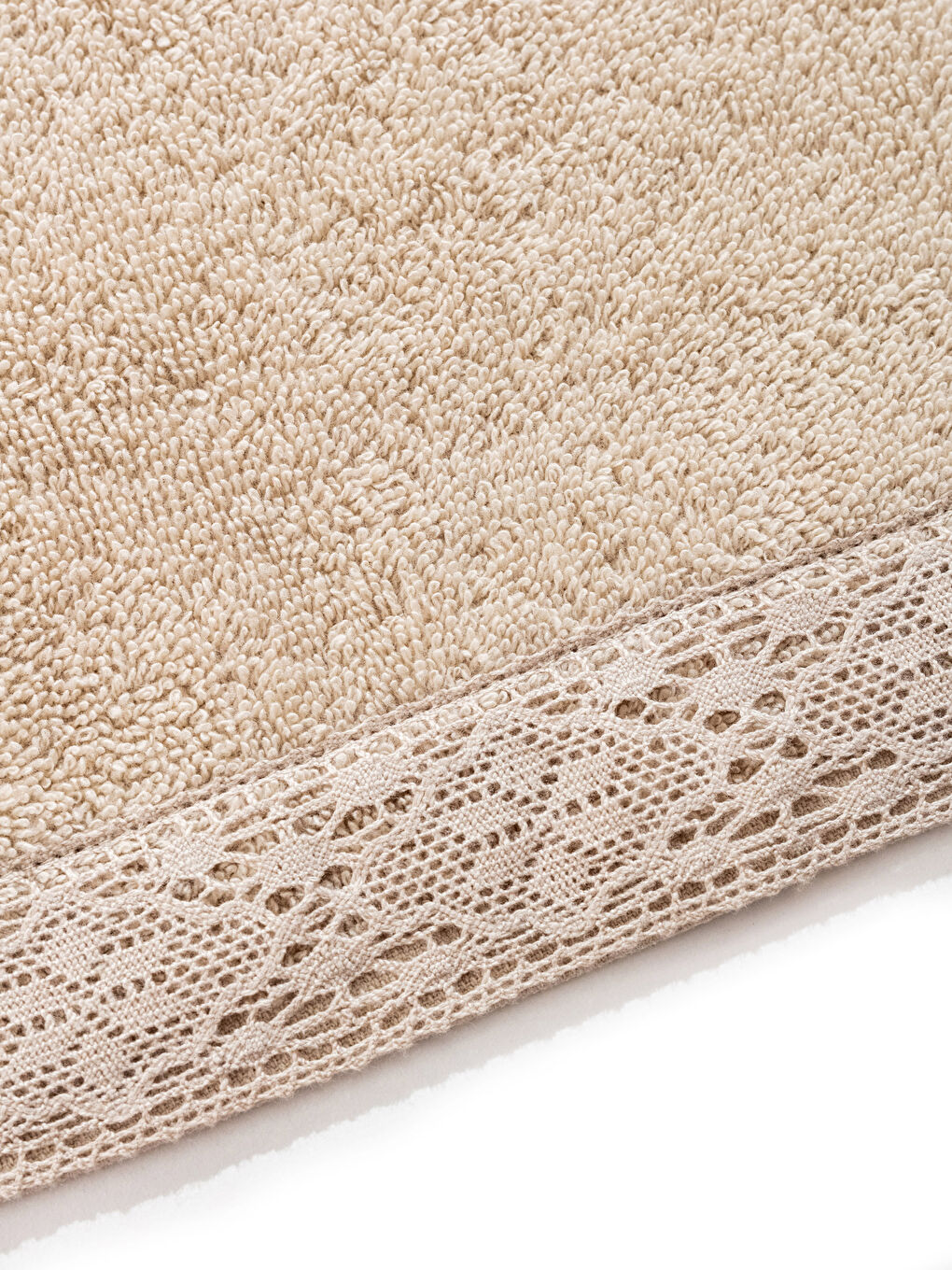 Lace Detailed Hand Towel 30x50 Cm-3