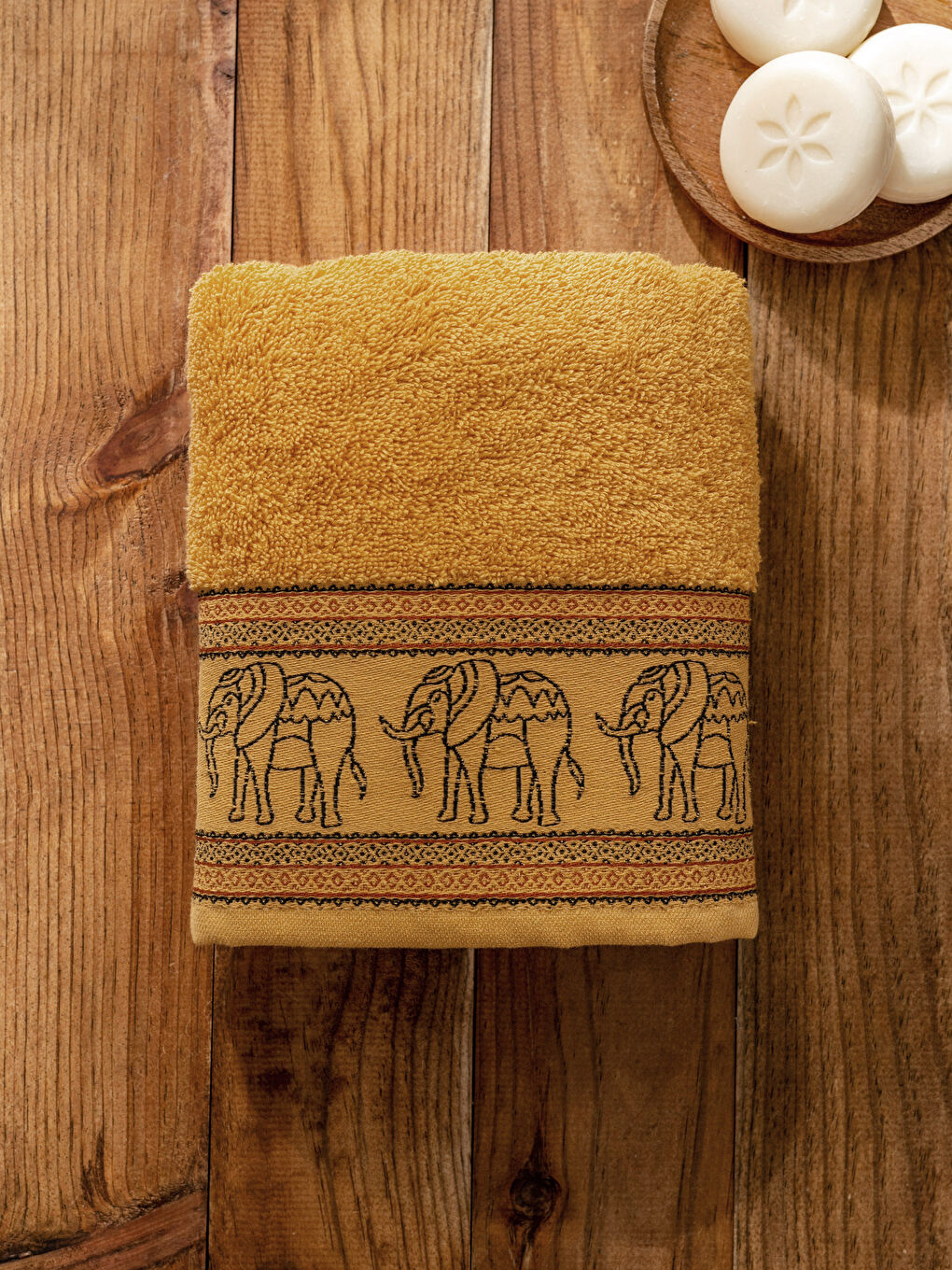 Embroidered Cotton Face Towel 50x80 cm-2