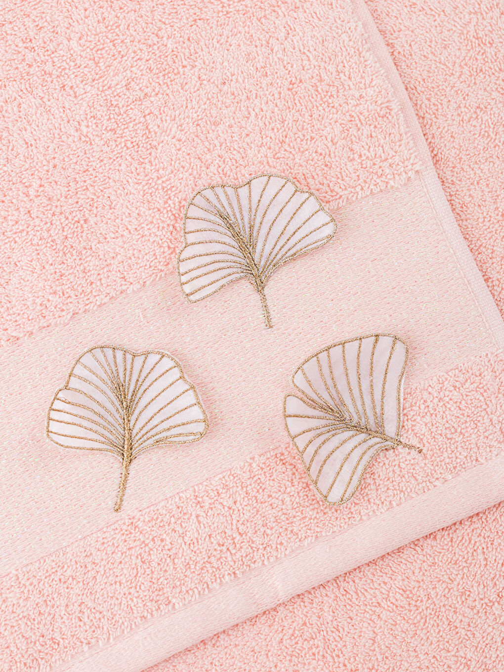 فوطه يد قطن بتفاصيل أبليك 50x80 سم-3