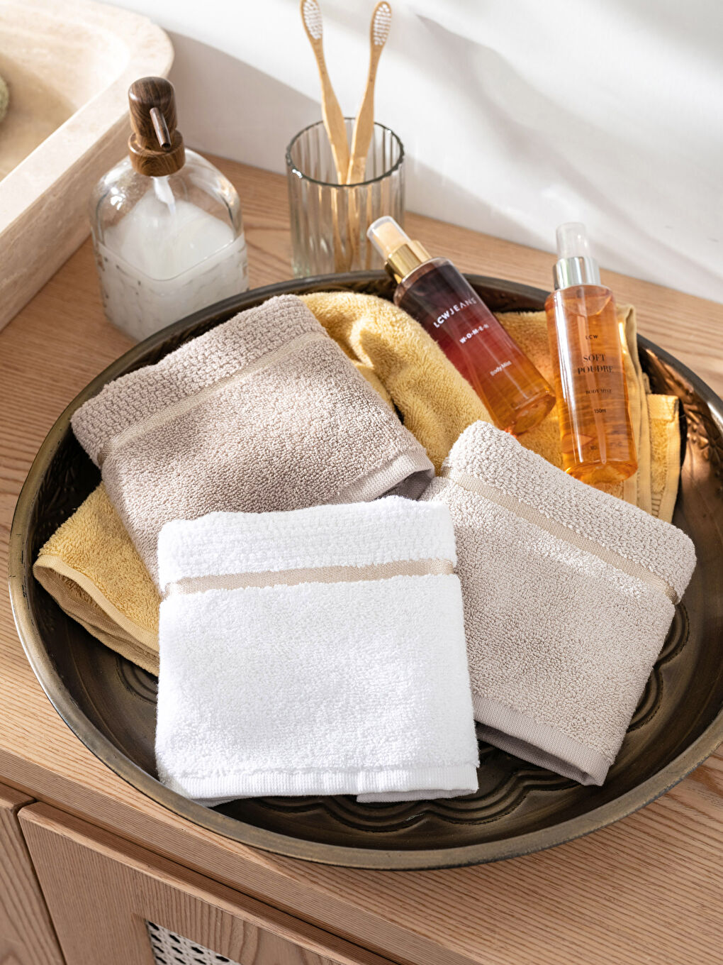 Regular Cotton Hand Towel 3-Pack 30x50 Cm-1